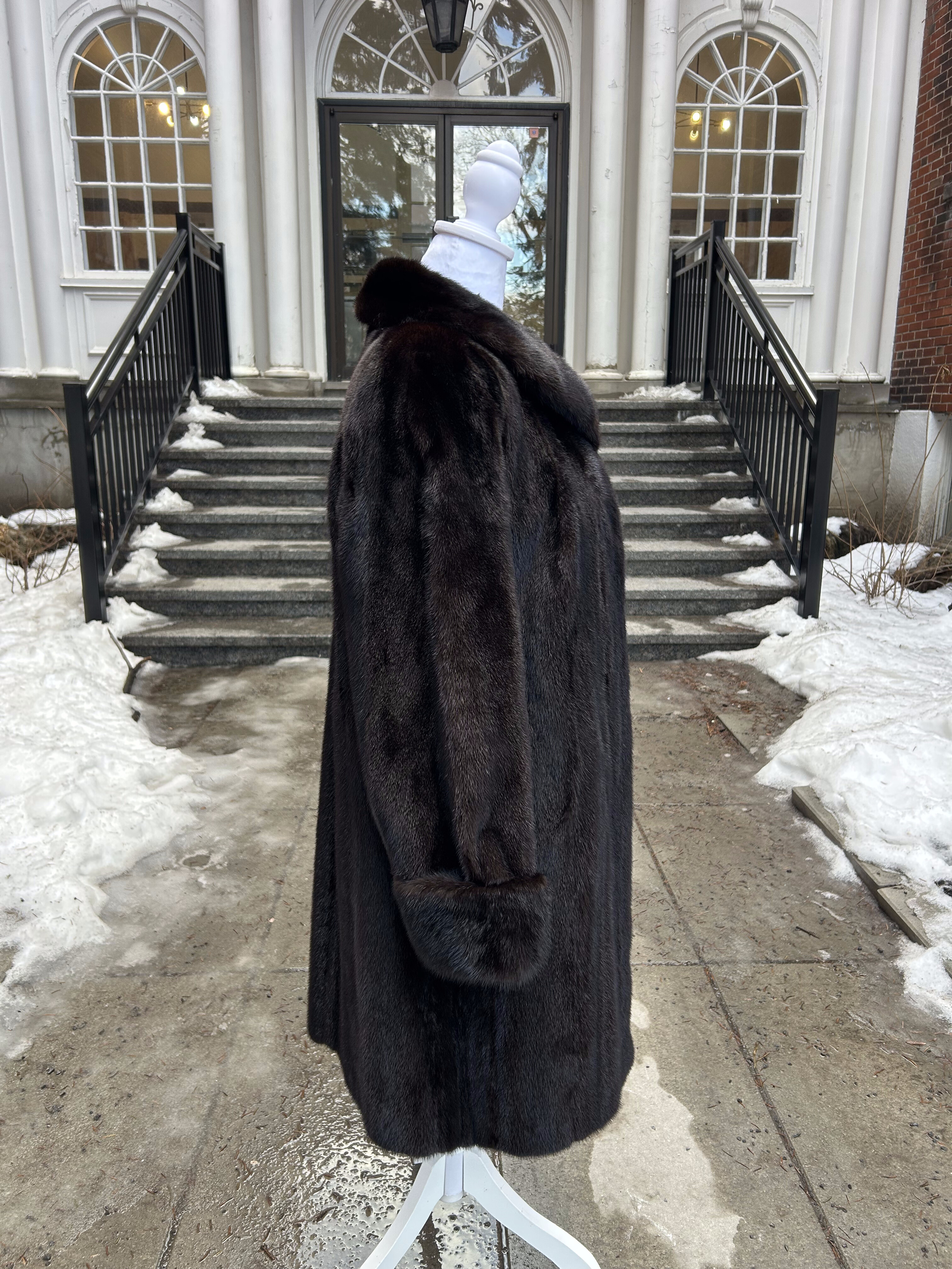 Dark Ranch Mink 3/4 Length Coat