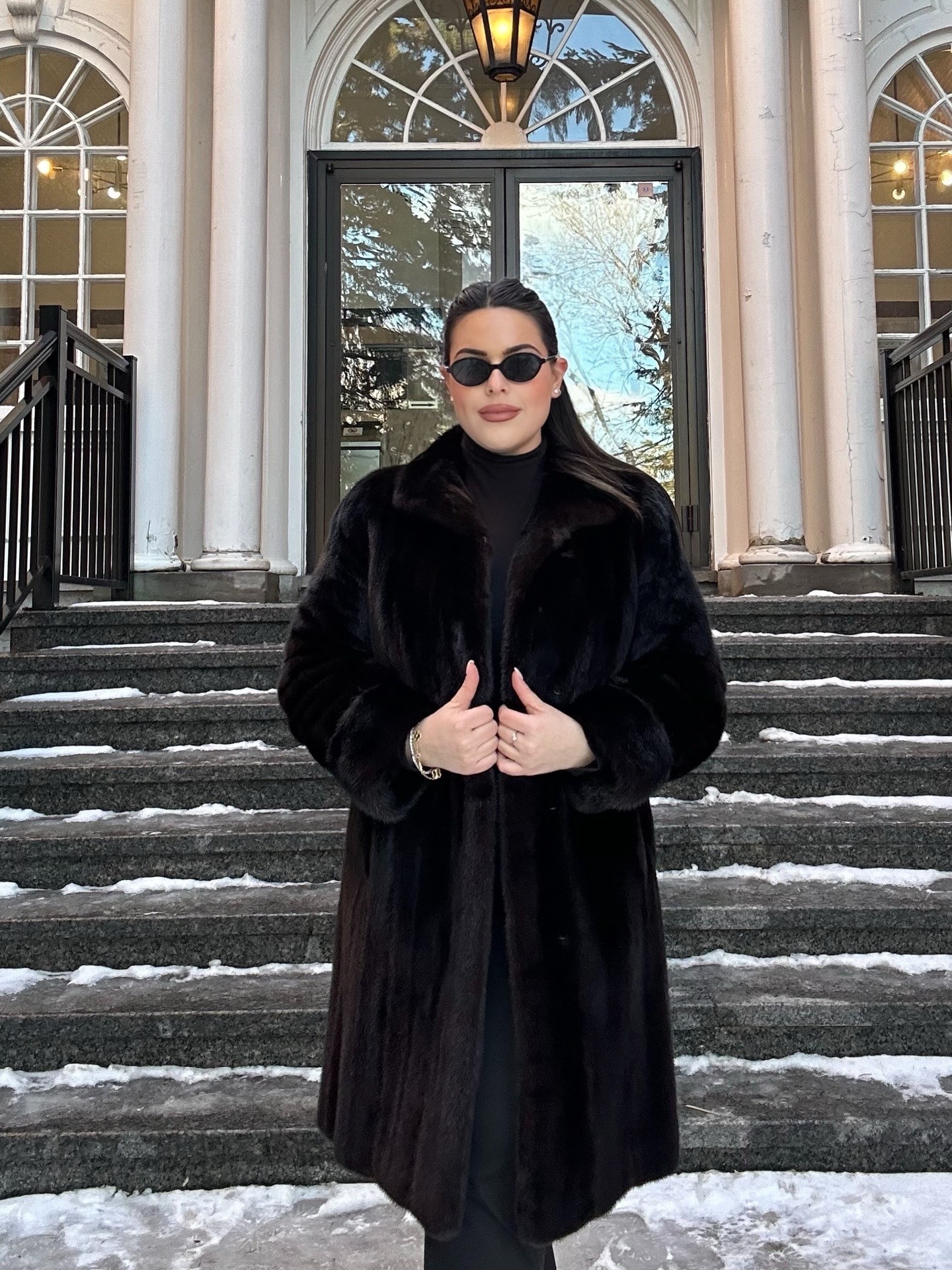 Dark Ranch Mink 3/4 Length Coat