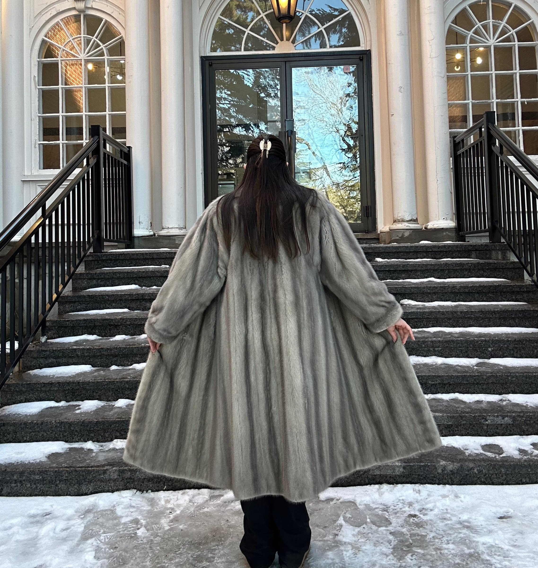 Sapphire Mink Full-Length Coat