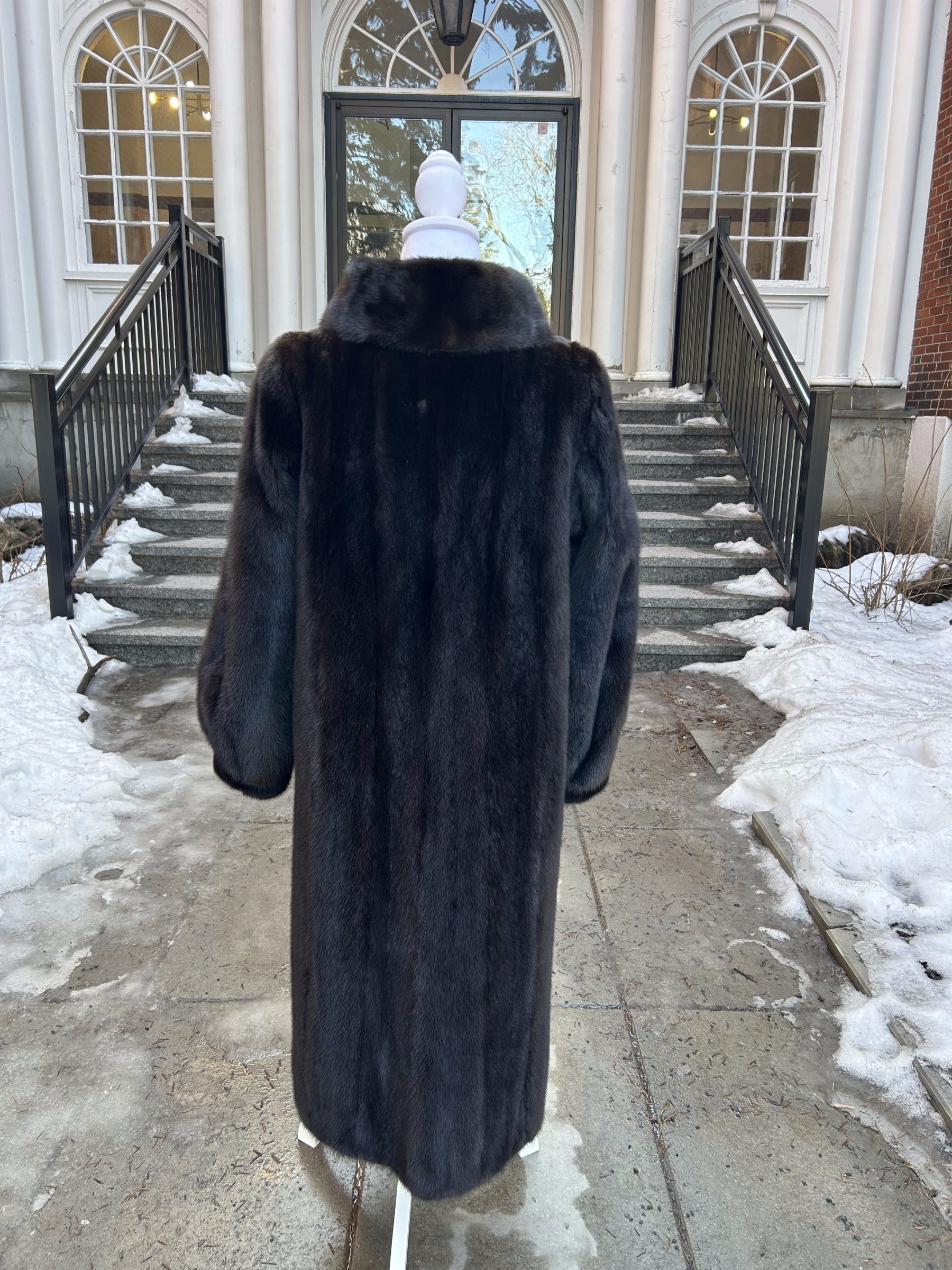 Dark Ranch Mink 7/8 Length Coat 