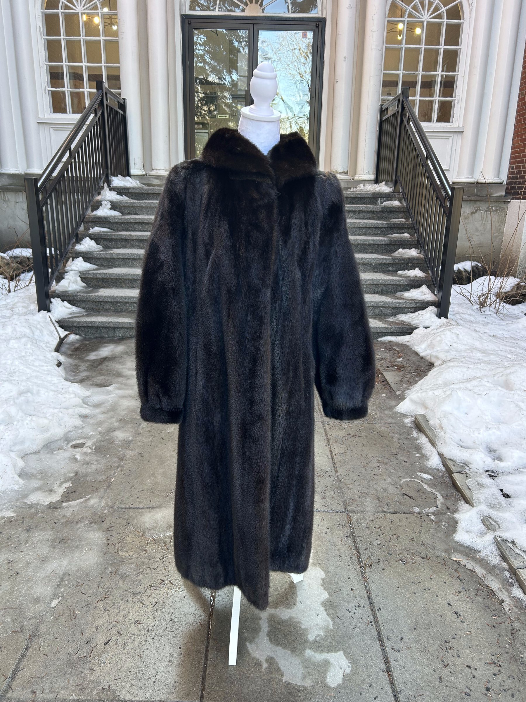 Dark Ranch Mink 7/8 Length Coat 
