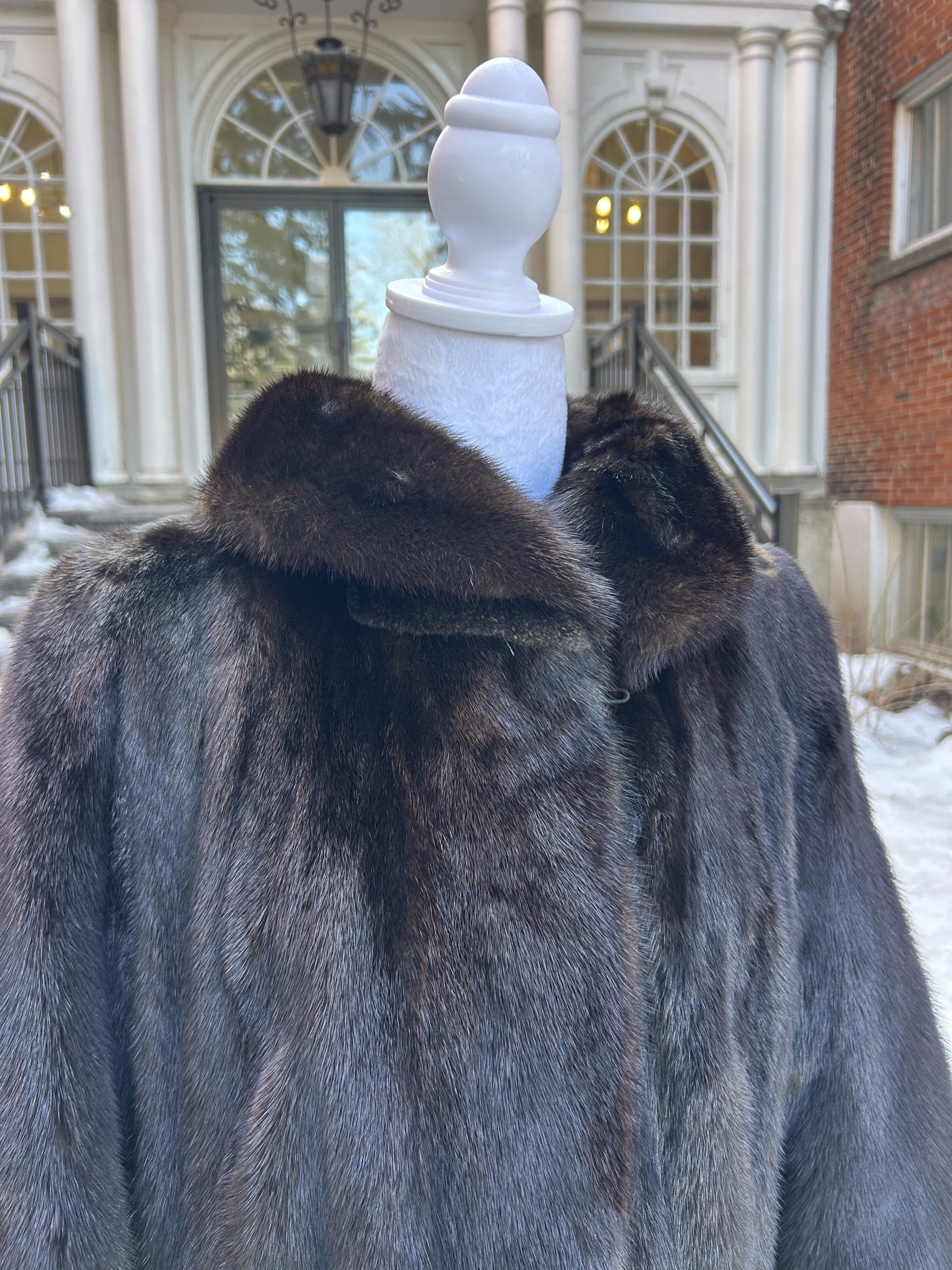 Dark Ranch Mink 7/8 Length Coat 
