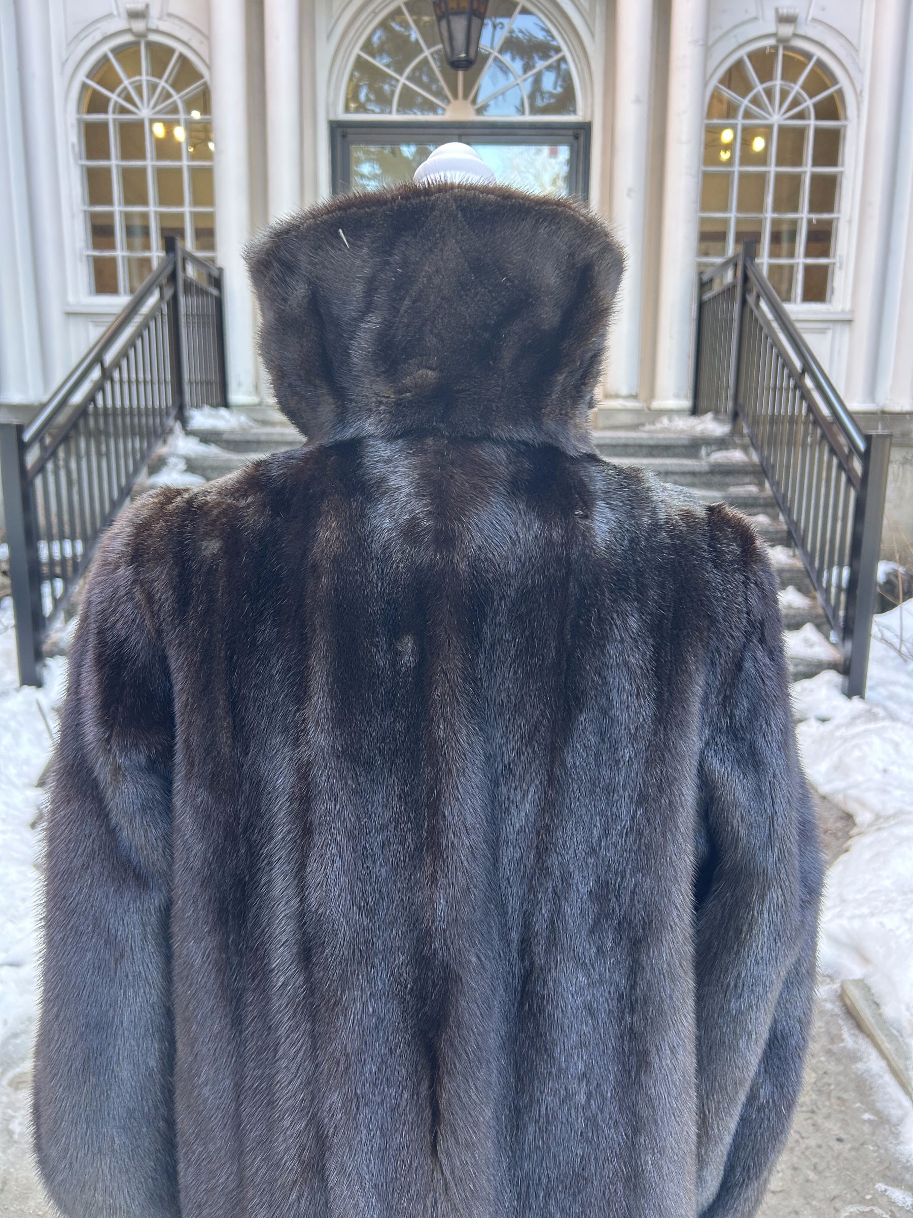 Dark Ranch Mink 7/8 Length Coat 