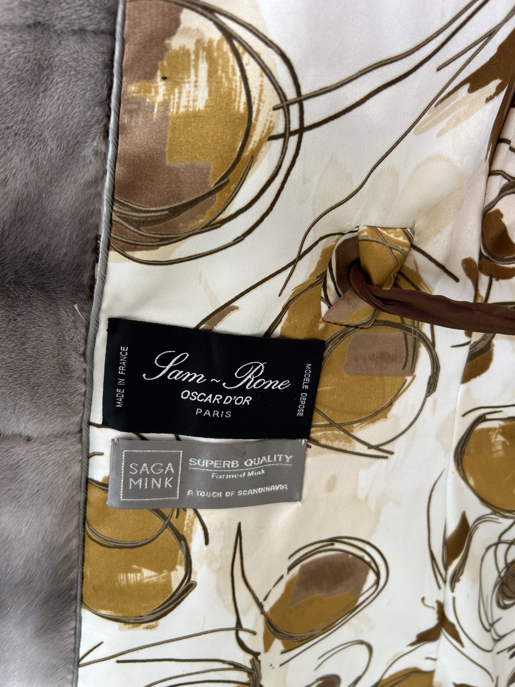 Like New 2025 Silver Mink Coat – Made in France
