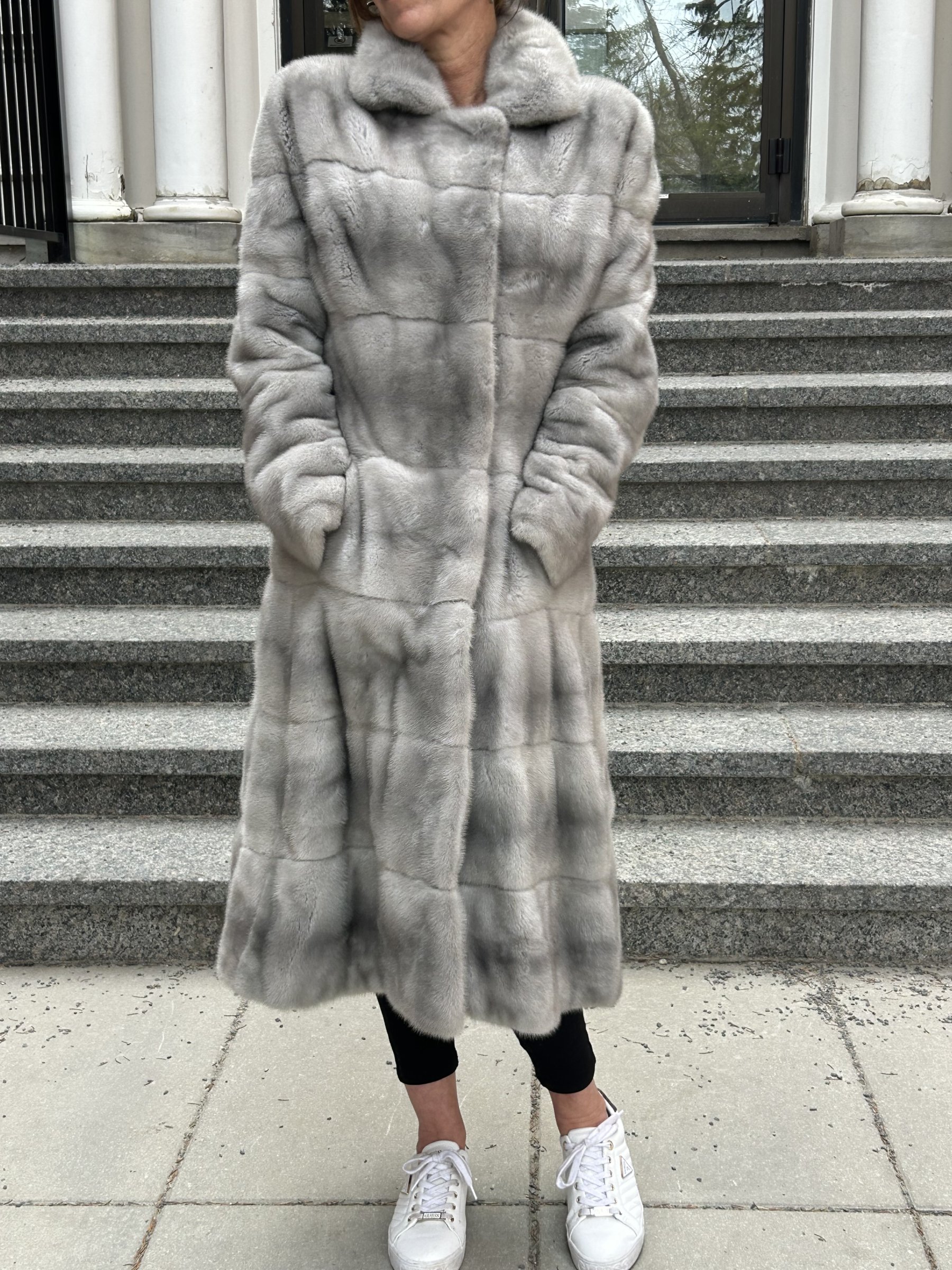 Like New 2025 Silver Mink Coat – Made in France