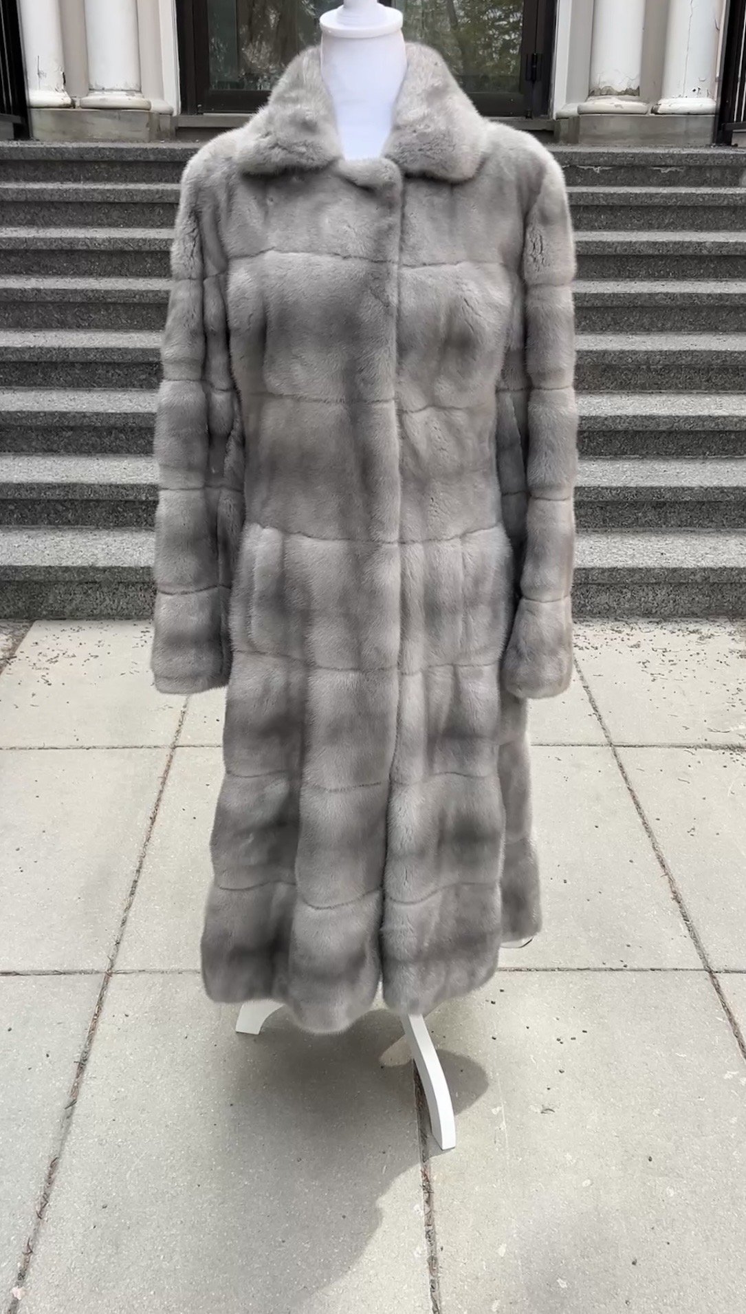 Like New 2025 Silver Mink Coat – Made in France